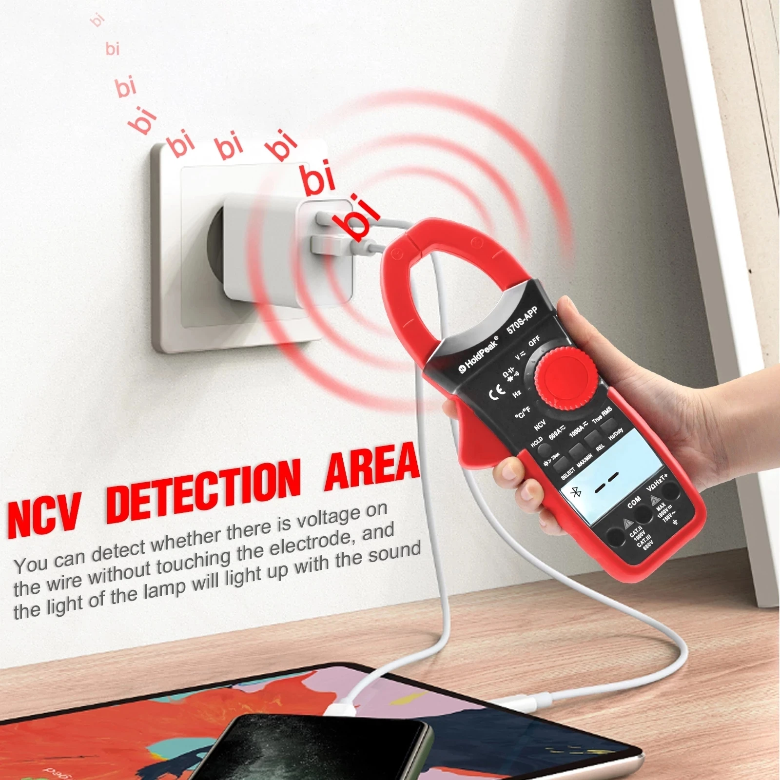 

Smart Professional Digital Multimeter Auto-Ranging With Bluetooth NCV for AC&DC Voltage Current Resistance