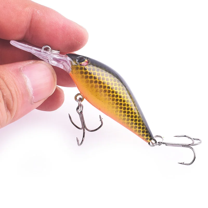 WDAIREN Crank Hard Bait 8cm 8.5g Floating Minnows Wobbler Fishing Lure With 6# Hook Carp Bass Pike Trout Trolling Fish Tackle