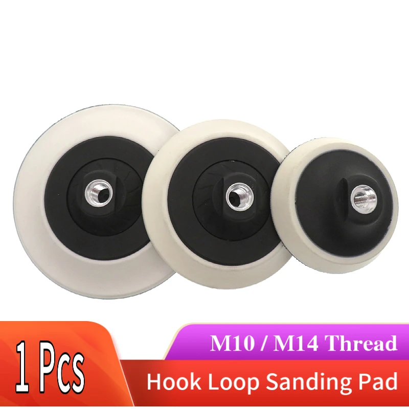 

M10&M14 Thread 4" 5" 6" Hook & Loop Polishing Pads Backing Pad Self-adhesive Buffing Plates Abrasive Tools For Car Polisher