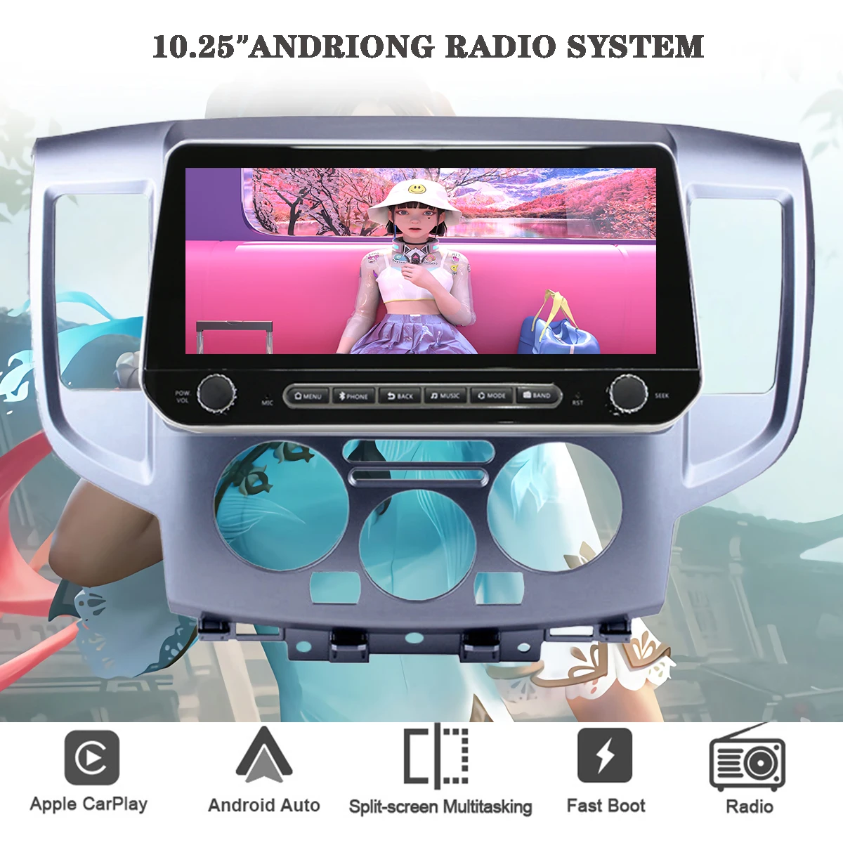 10'' IPS Car Autoradio FM AM Music MP5 PC Tablet Head Unit HU For Nissan NV200 2011 - 2018 Radio Stereo 4G Lte WIFI Carplay