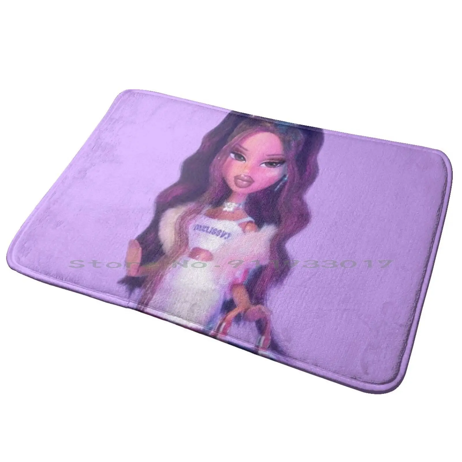 Baddie Bratz Doll Entrance Door Mat Bath Rug Band