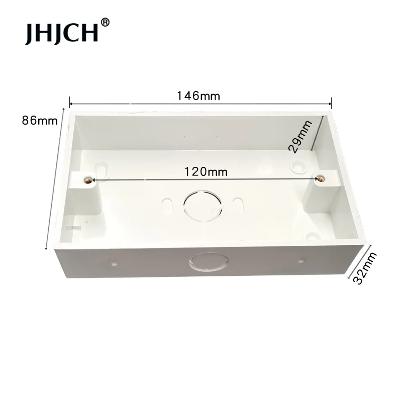 Scatola di montaggio esterna JHJCH 146mm * 86mm * 32mm per interruttore e presa Standard 146*86mm applicare per qualsiasi posizione della superficie