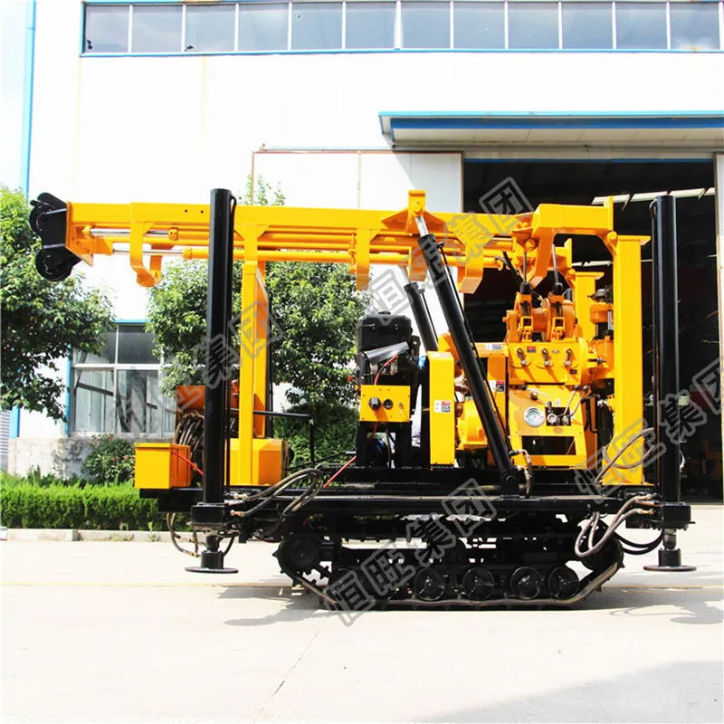 Дизельная гидравлическая буровая установка для скважин, глубина 230 метров, тепловой насос с заземлением, бытовая техника, буровая установка