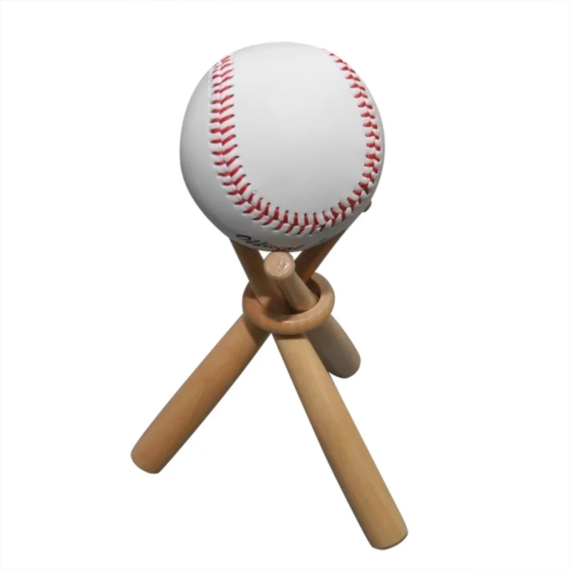 Mini Baseball Bat Tumbler Baseball Wood Display Stand Baseball Golf Tennis Storage Base Exercise Baseball Holder Support