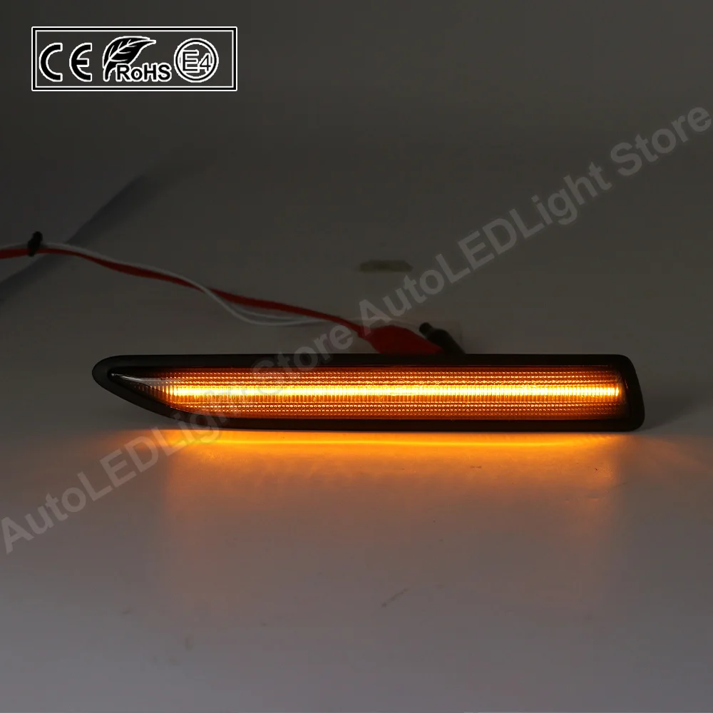 2PCS untuk Ford Mondeo Mk4 Hatchback Saloon Estate 2007-2015 Asap Lensa LED Sisi Marker Lampu Sein lampu