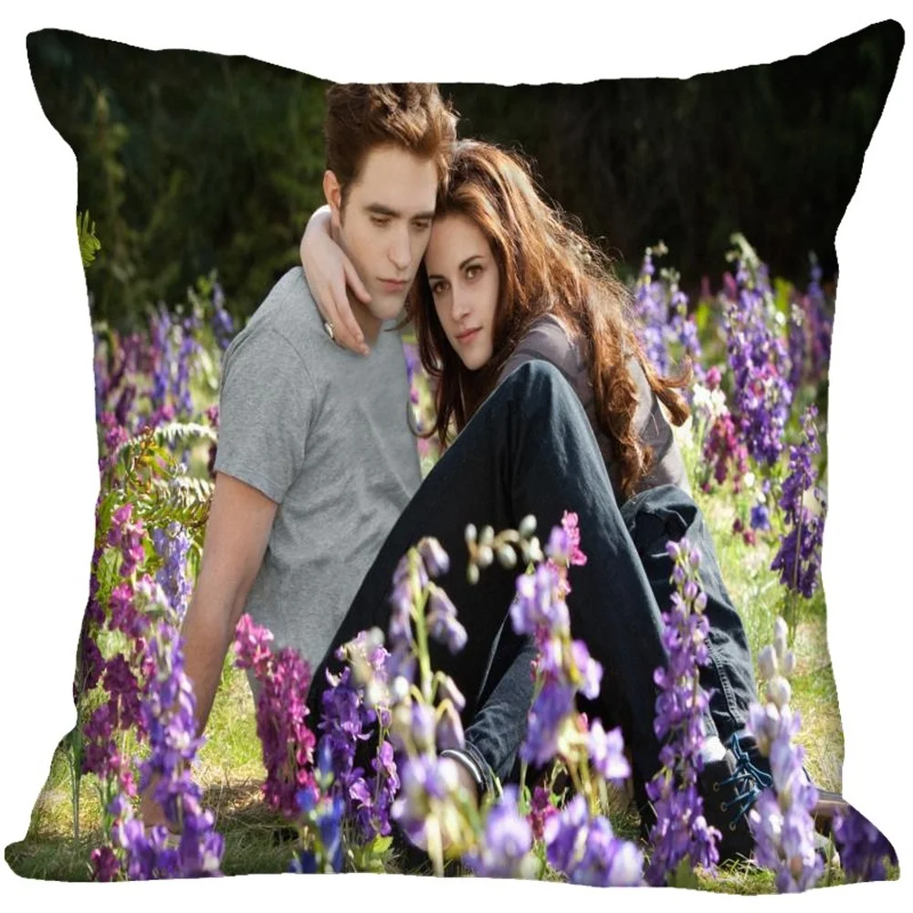 HXThe Twilight Saga Pillow Cover Polyester Zipper 3D Printed Cushion Cover Throw Pillow Case Car Soft Bedroom Home Textile