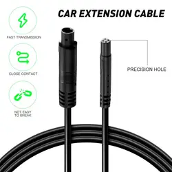 Cable de extensión de cámara de visión trasera de cámara de salpicadero de 2,5 m, 4 pines para camión, Camper, remolque, autobús y furgoneta de 12V y 24V