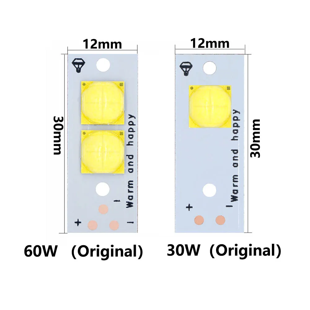 LED COB Light 60W 30W Original led for XPH70.2 High Power Car Headlight Bead Repair Parts DIY LED Kit Cold white 6500K car goods