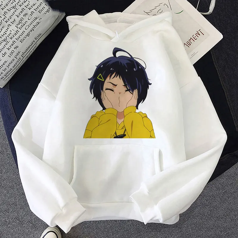 Kỳ Quan Trứng Ưu Tiên Ai In Hình Kawaii Áo Hoodie Thẩm Mỹ Thường Quá Khổ Áo Nỉ Anime Hoạt Hình Dễ Thương Nữ Quần Áo Mùa Đông Y2k