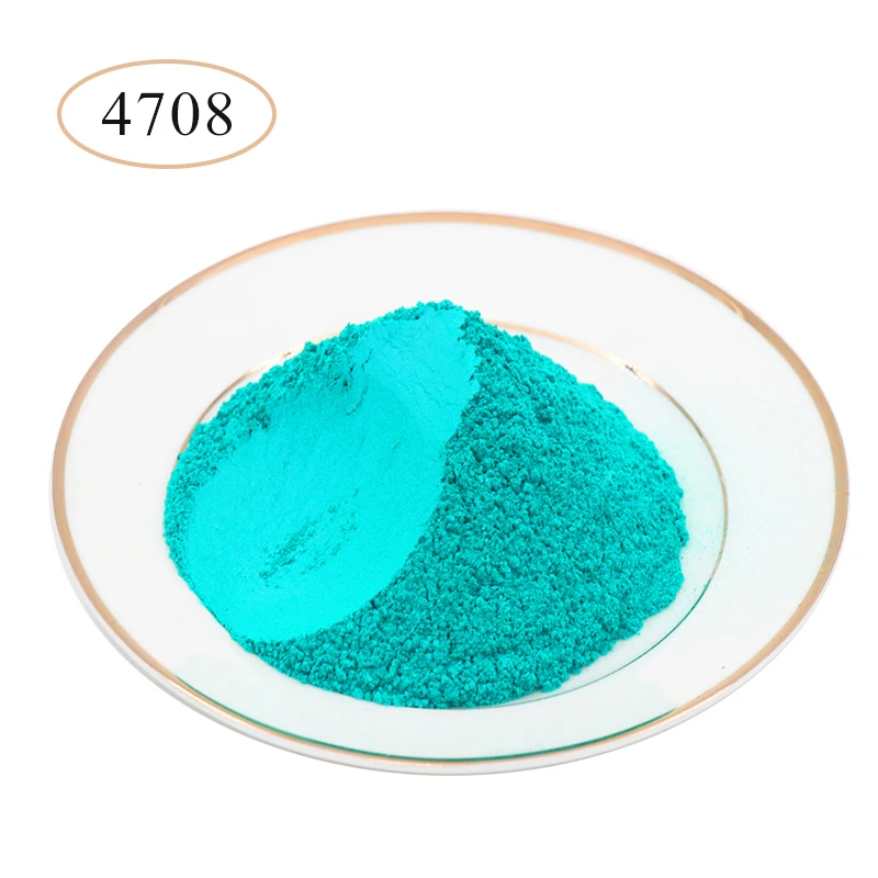 Turquoise Color Pearl Powder Pigment Dye for Car Soap Nail Decoration Arts Craft Paper Acrylic Paint