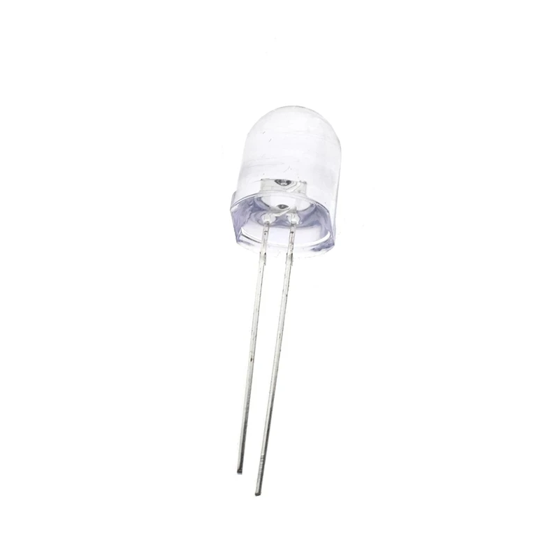 10mm LED 5 Colors Red Blue Yellow Green White Transparent 20mA 0.75W Ultra Bright Round LED Light Emitting Diode Lamp