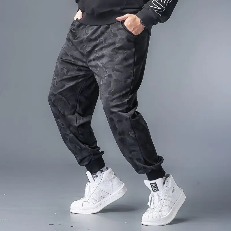 Plus Size 5XL Streetwear Loose Pants Men Joggers 2022 Man Casual camo hip hop Harem Pants Men Camouflage Beam Feet sweatpants