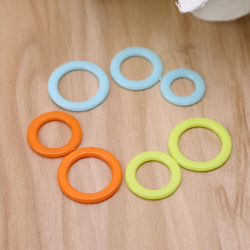 240pcs Round Knit Knitting Marking Circles Rings Markers Crochet Stitch DIY Sewing Accessories Knit Rings Markers