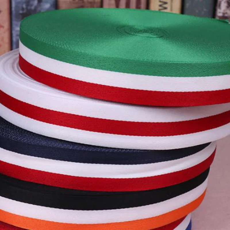 1-3Cm Double Sided Blue Black And White Red Stripe Grosgrain Ribbon Vertical Wave Tape Chevron Ribbon DIY Sewing Fabic Wrap Band