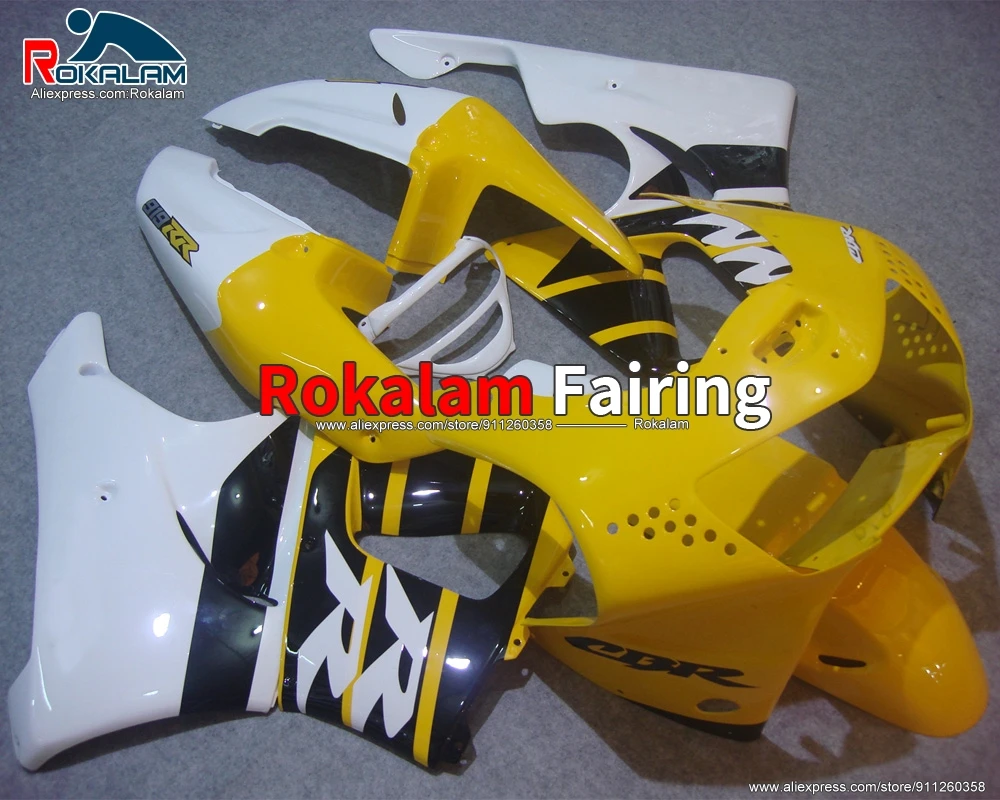 

Bodyworks For Honda CBR 900RR 919 1998 CBR900RR 919 1999 CBR 900 RR 98 99 Aftermarket Motorcycle Yellow White Black Fairing Kit