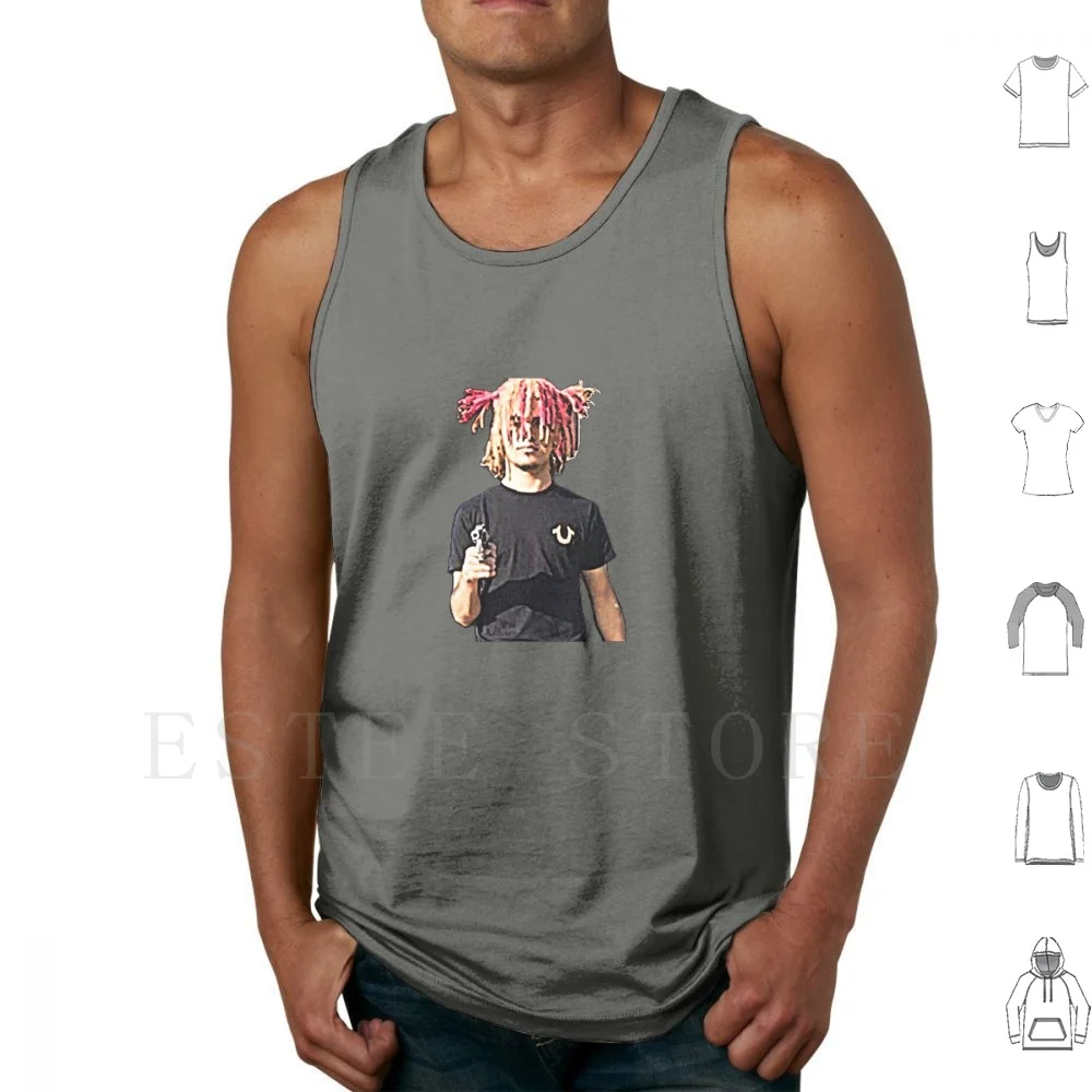Gun Tank Tops Vest Sleeveless Smokepurpp Quotes Funny Fire Esketit Trapper Century Gang Ooouuu Oouu Rap Soundcloud