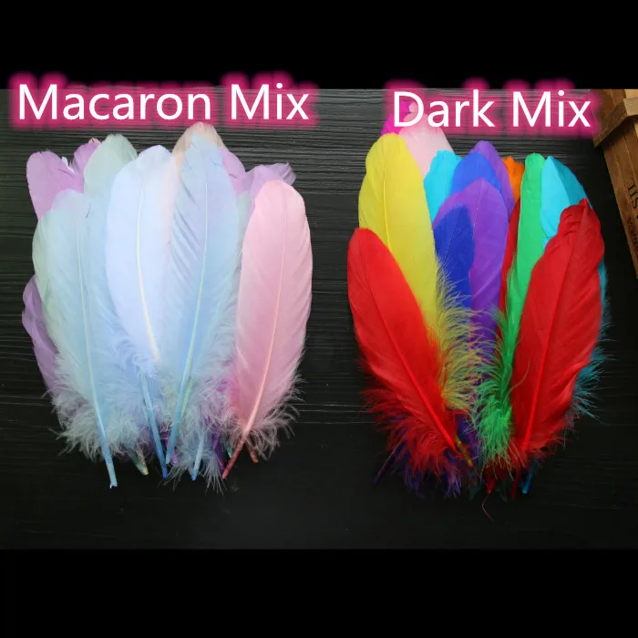 14-20cm Goose Feathers Big Flutter Plumas Fluff Hair Craft Feather Wedding Party Plume Diy Hard Flutter Swan Feather Wholesale