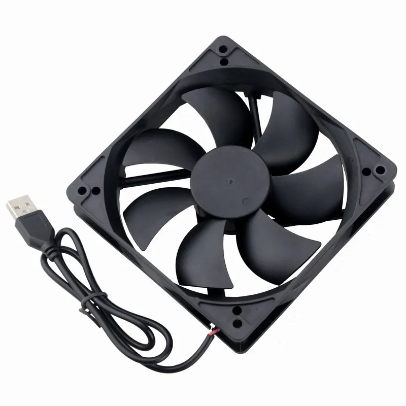 Gdstime 120x120x25 мм 120 мм 5 В 2Pin 12025 ПК Вентиляторы с USB разъемом DC охлаждающий вентилятор для компьютера чехол