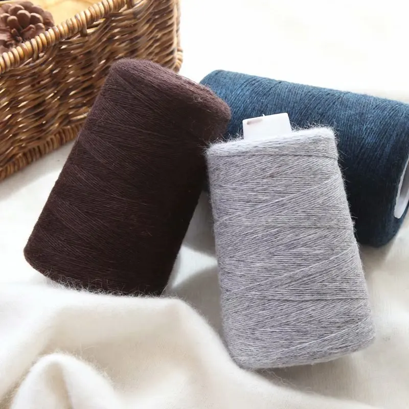 2pcs  Cashmere is soft, comfortable, strong, close-knit, fine thread, bobbin yarn and color card, hand-knitted wool