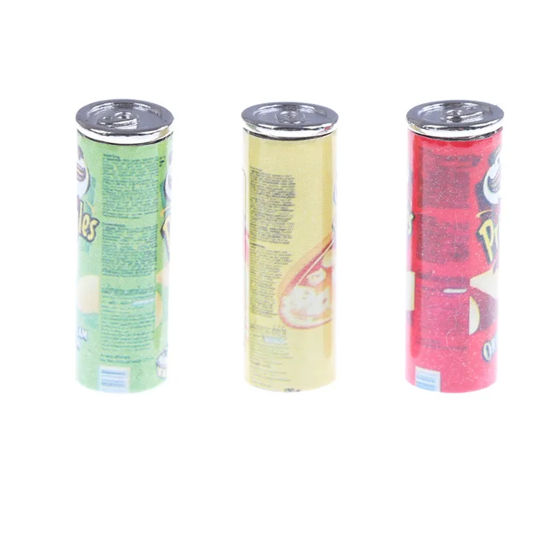 1/3/4/5P/6cs 1:12 Canned Beer Fruit/vegetables/drink Cans Dollhouse Miniature Toy Doll Food Kitchen Living Room Accessories