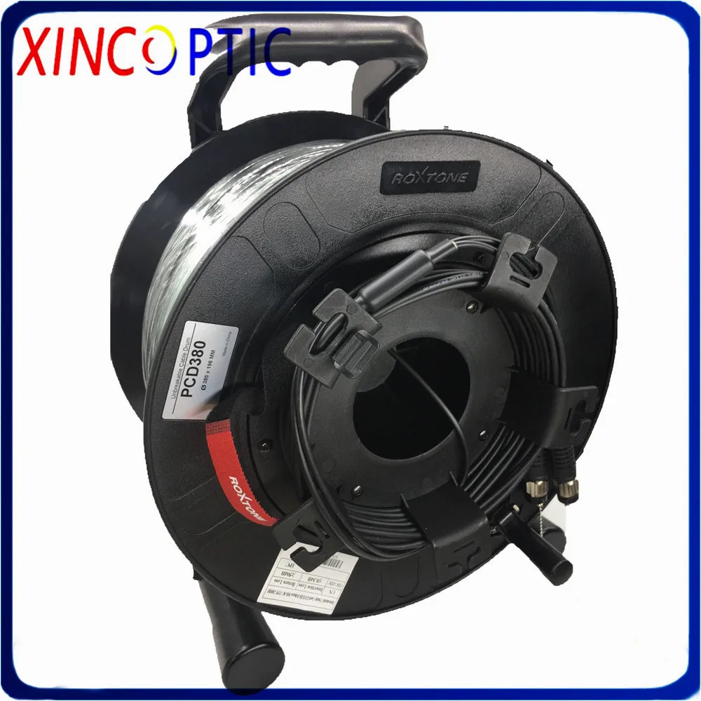 PCD380 Cable Drum for Military Cable Diameter 2mm 3mm 5mm 7mm Optic Fiber Plastic Drums Cable Reel FTTH Patch Cord