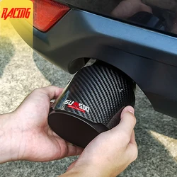 1 Piece SUMSOO Genuin Carbon Fiber Exhaust Pipes for Mazda CX-5 cx-4 cx-3 Modified Decorative Black Tailtip