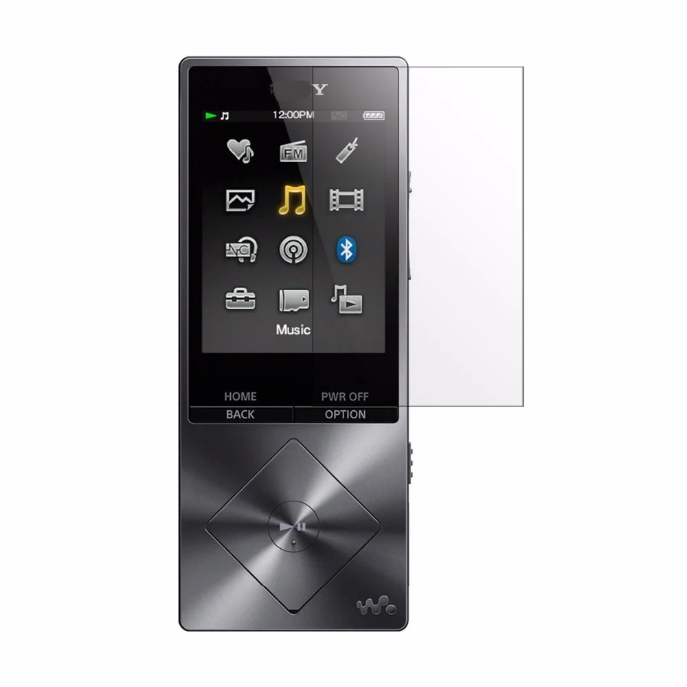 Rubber Gel Silicone Cover Case Back Skin Case For Sony Walkman NWZ A15 A17 A25 A27 with Protector Film and Hand Strap