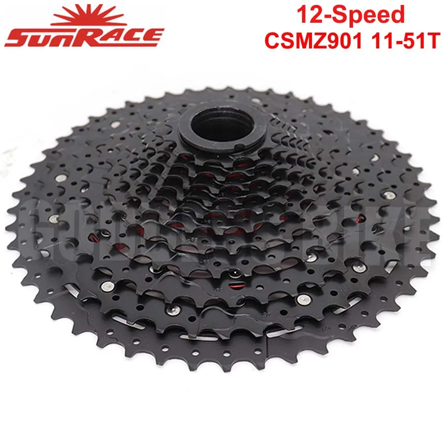 

SunRace CSMZ901 свободное ход, 12 скоростей, 11-51T, кассета для горного велосипеда, 51 т, маховик, звездочка 12S, совместимая с Shimano