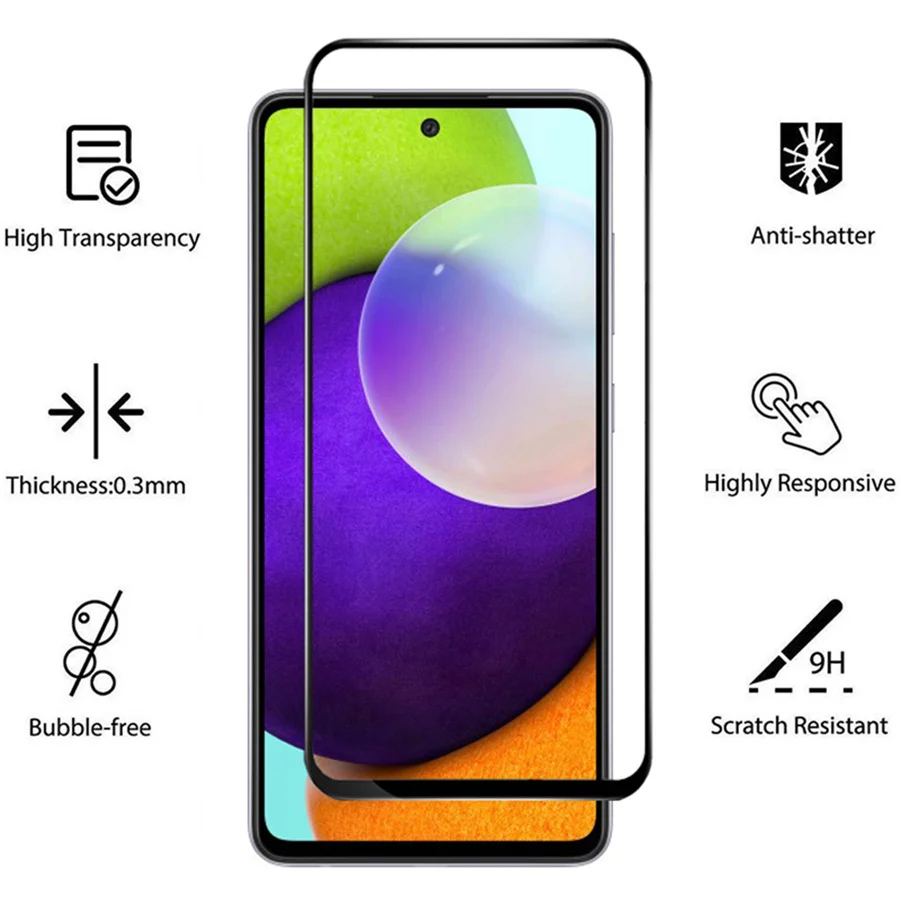 galaxy  A54 lamina for samsung a 54 glass samusng a53 a73 a52s screen protector galaxy a22 a22s a33 a 13 cristal samsung a13