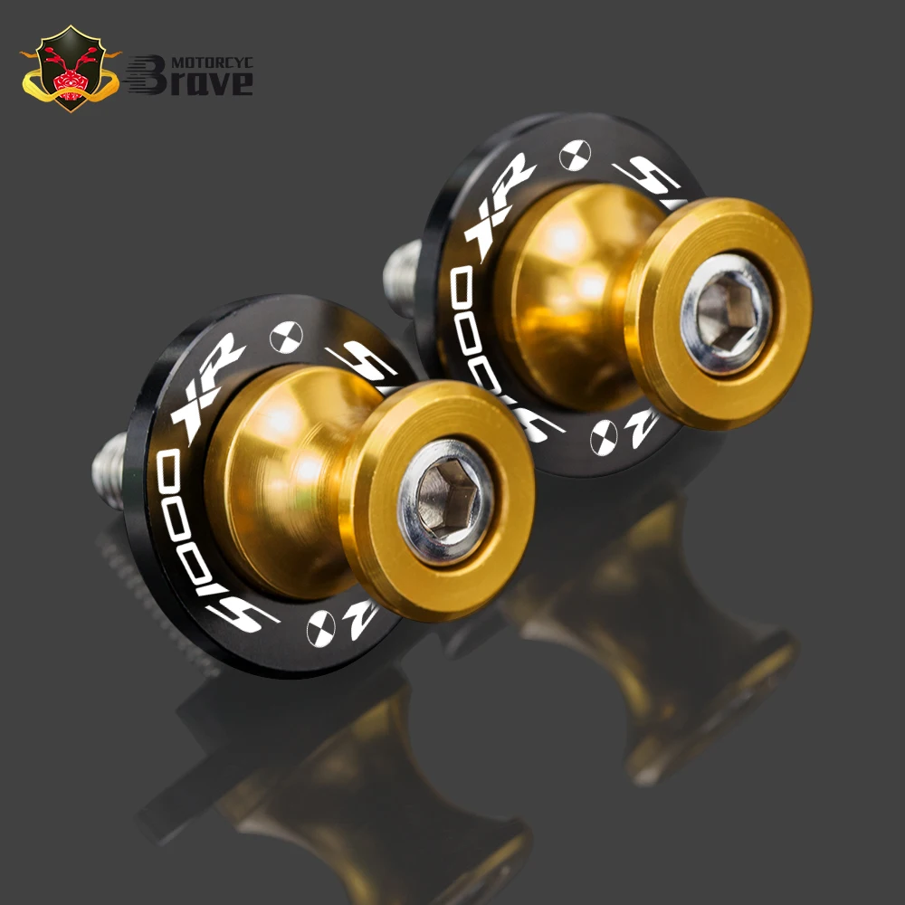 For BMW S1000XR S1000RR 2014 2015 2016 2017 2018 2019 2020 2PCS 8MM Motorcycle SwingArm Sliders Spools CNC Swing Arm Stand Screw