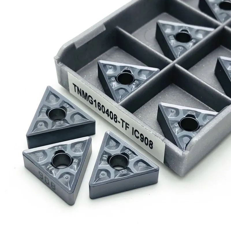 TNMG160408 TNMG160404 TF IC907 IC908 Esterno utensili di tornitura inserti In Metallo Duro inserti di tornitura Tornio strumenti TNMG 160408 Tokarnyy