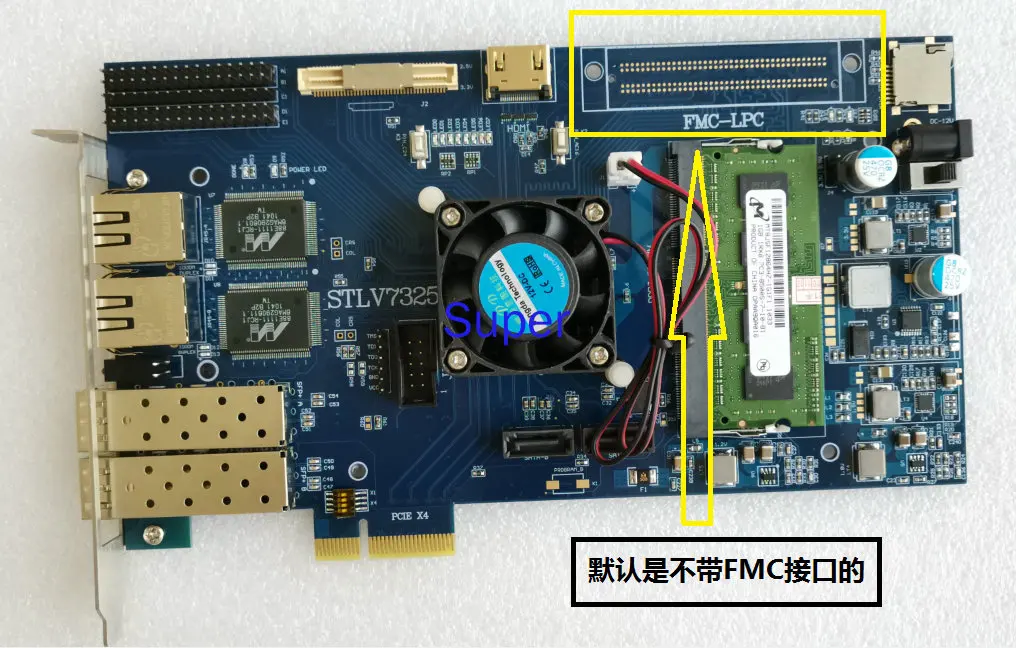 Xilinx Fpga Development Board Xilinx Pcie Development Board Kintex7 XC7K325T 10G Fiber