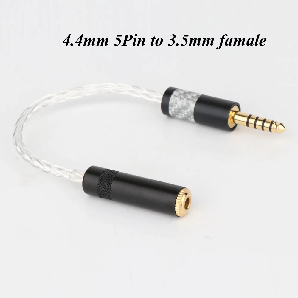 

High Quality 4.4MM(Male) to 3.5MM(Female) ZX300A Adapter for Sony NW-WM1Z/A4.4mm