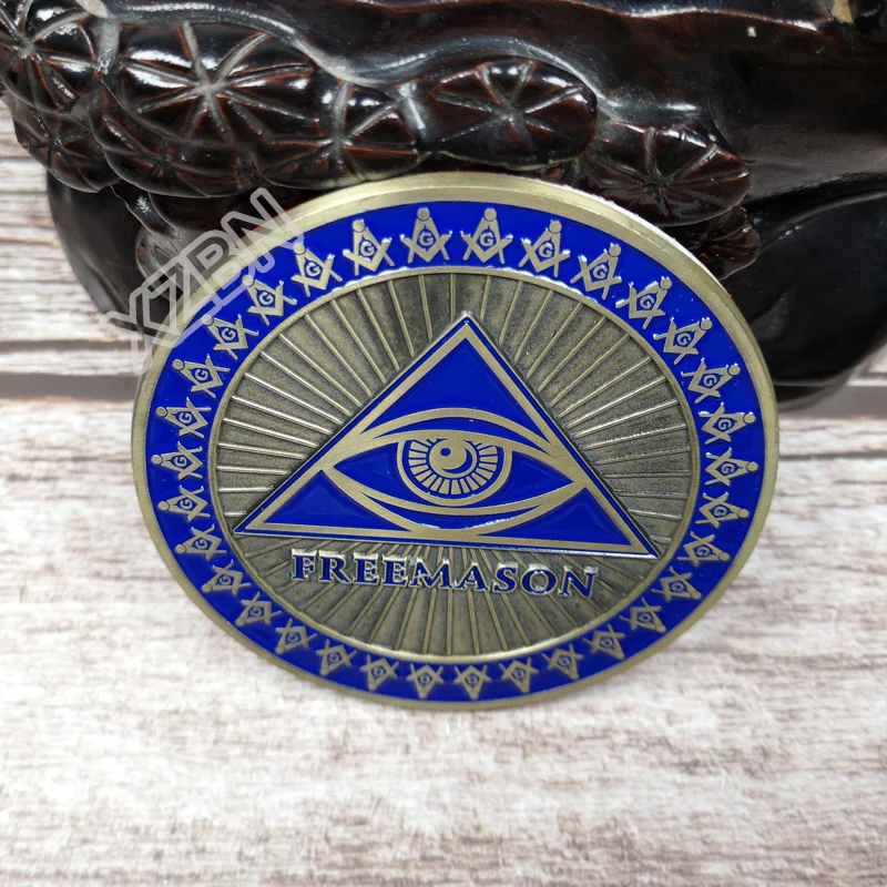 Masonic Auto Car Badge Emblems mason freemason BCM39 Eye 3''  exquisite paint technique personality decoraction