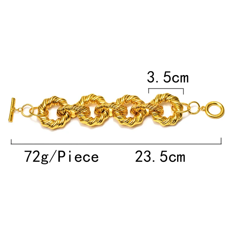 The high quality fashion exquisite bracelet, the unique large circle bracelet, the female fashion excellent jewelry