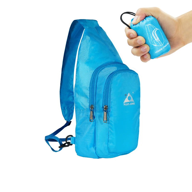 PLAYKING-marsupio pieghevole impermeabile per uomo e donna, borsa da corsa sportiva, marsupio, cintura da Jogging, accessori per il Fitness in