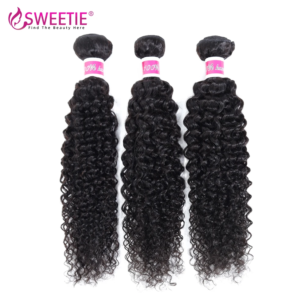 Wholesale 10A Brazilian Body Wave Straight Weft 3 4 Bundle Deal Deep Wave Kinky Curly Water Wave Virgin Human Hair Weave Bundles