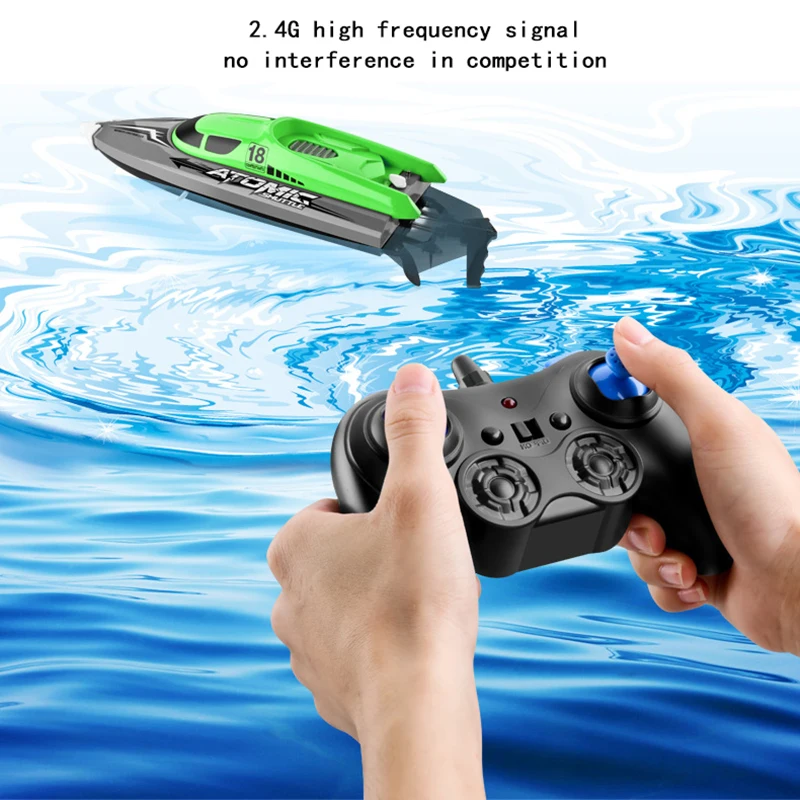 25km/h 2.4g RC Speed Boat Electric Toys for Adults Racing Small Remote Control Boats Speedboat Ship Boys Toys Children Kids Fast