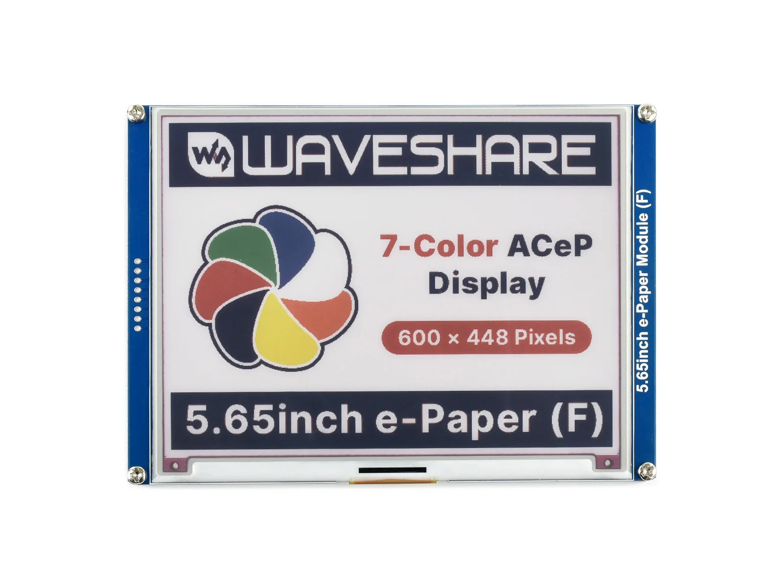 

Waveshare 5.65inch Colorful E-Paper E-Ink Display Module, 600×448 Pixels, ACeP 7-Color, Low Power Consumption, Wide Viewing Angl