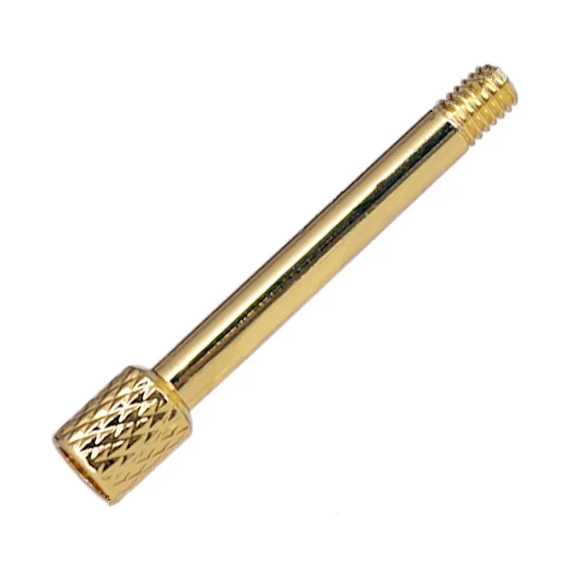 6 Teile/los Messing Elektrische Gitarre Tremolo Brücke Sattel Klemme Lock String Schraube Durch Schraube Musical Instrument Zubehör – Detail 18