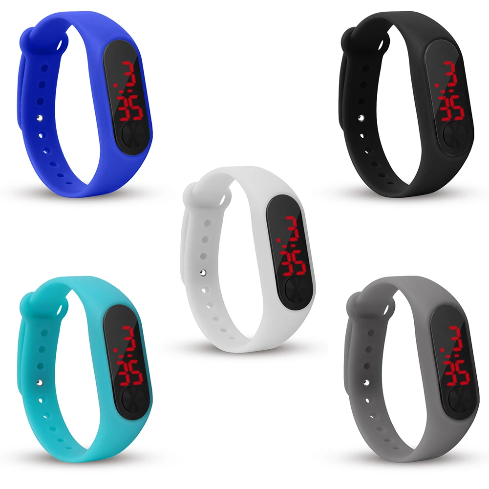 แฟชั่น Superior เด็กดิจิตอล LED กีฬานาฬิกา Casual ซิลิโคนนาฬิกาเด็กนาฬิกาข้อมือ Relogio