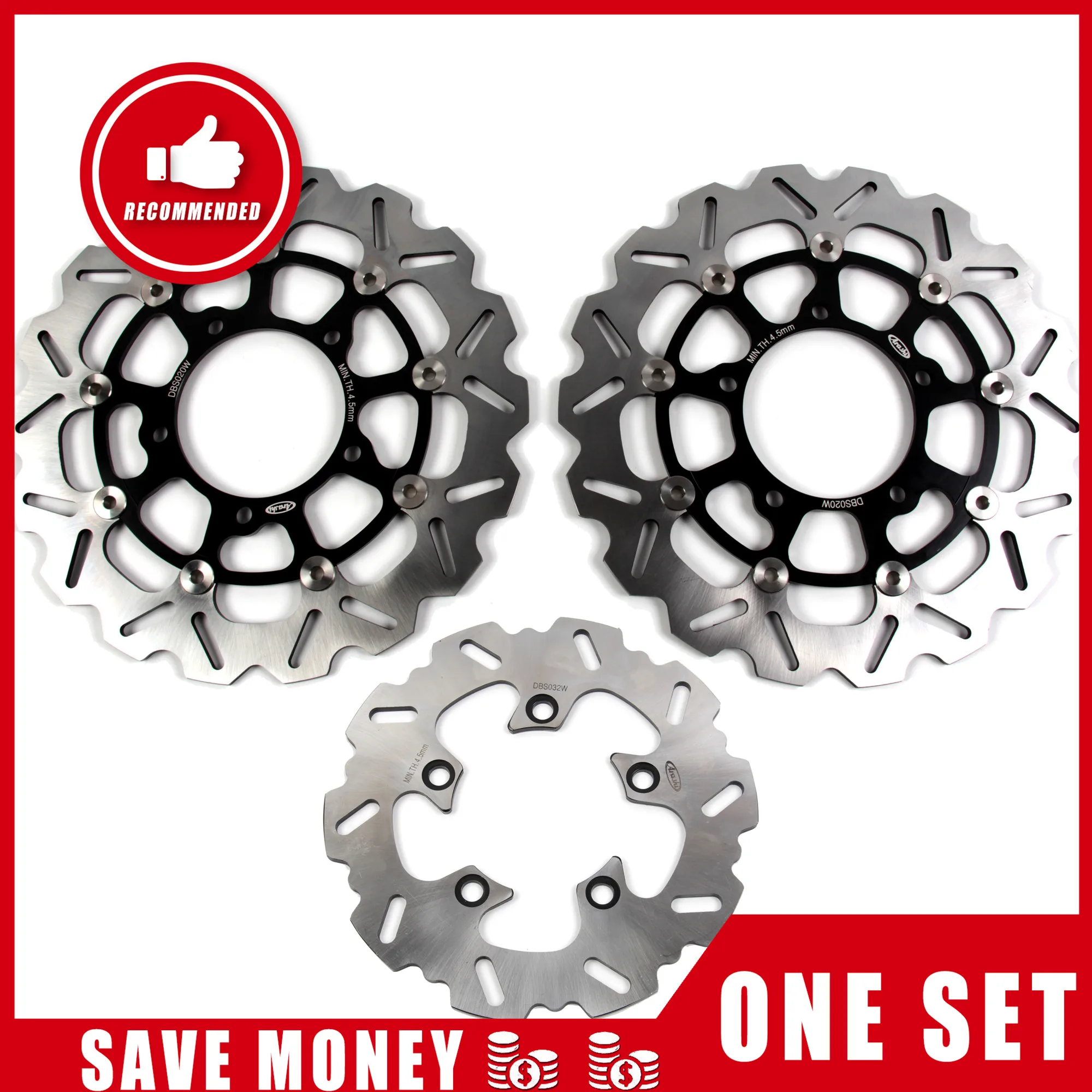 Arashi Voor SUZUKI GSXR750 2006 2007 / GSXR1000 2007 2008 CNC Voor- en Achterrem Schijf Rotor Remblokken GSXR GSX R 750 1000 K7 K8