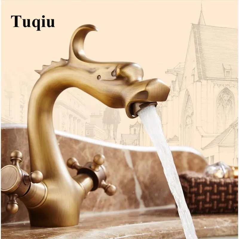 

Basin Faucet Brass Sink Mixer Tap Hot & Cold Bathroom Deck Mounted sink Faucet gold/ORB Lavatory Crane Tap