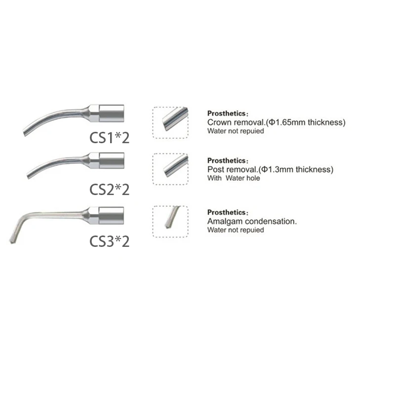 VV Dental Ultrasonic Scaler Tips Prosthesis Set Kit Compatible With SIRONA G P E CS1/CS2/CS3