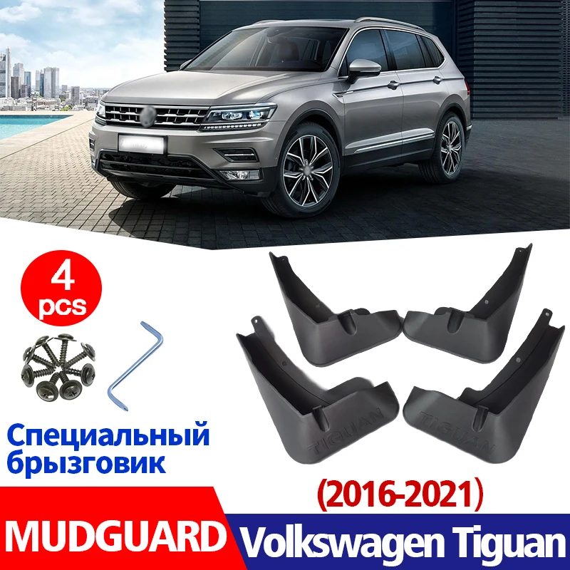 Mudflaps FOR Volkswagen VW Tiguan 2016-2021 Mudguards Fender Mud Flap Guard Splash Car Accessories Auto Styline Front Rear 4pcs