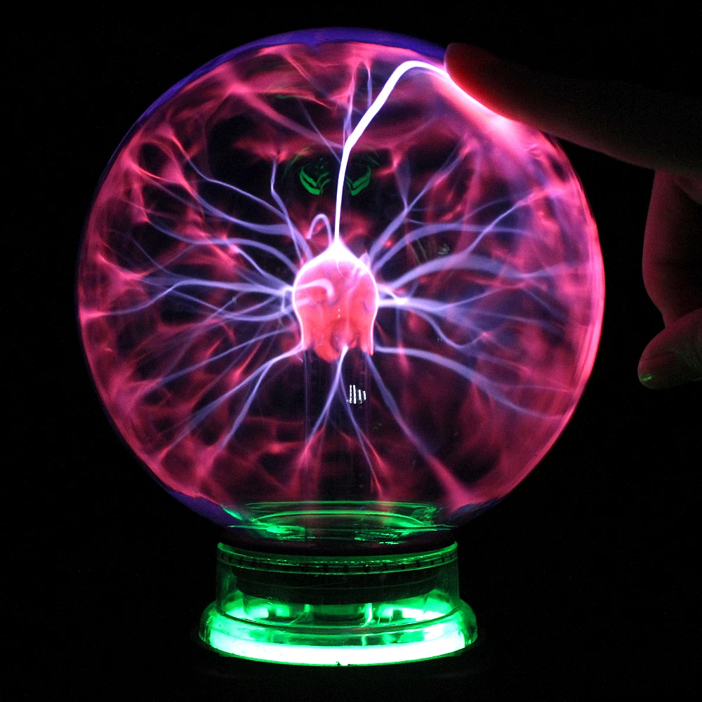 Novelty Glass Magic Plasma Ball Light 3 4 5 6 inch Table Lights Sphere Nightlight Kids Gift For New Year Magic Plasma Night Lamp