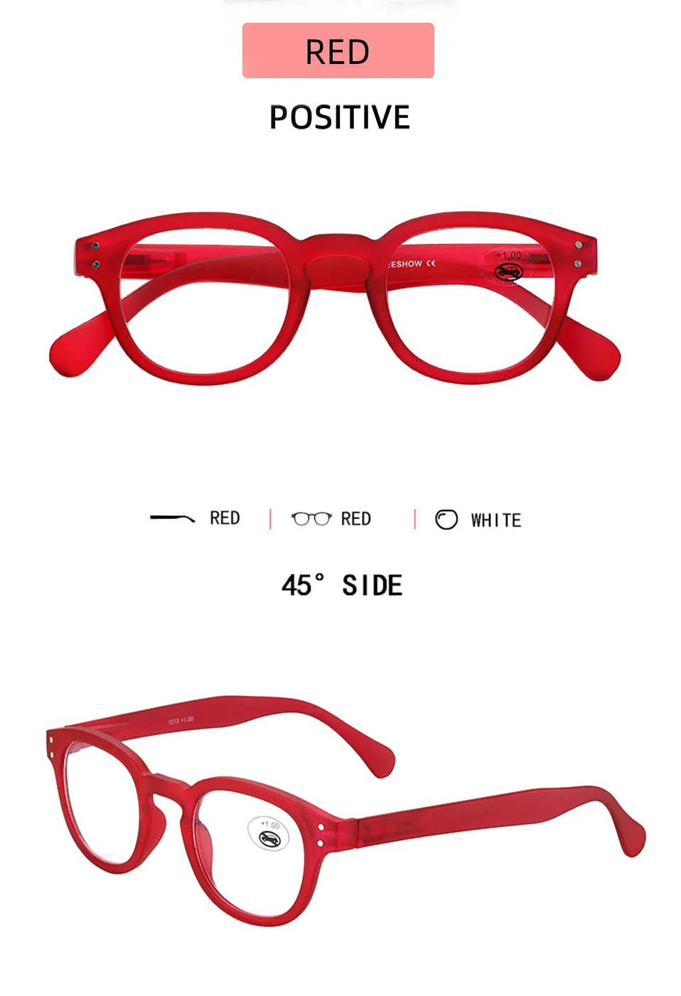 Meeshow Neue Honig Pfirsich Lesebrille Retro Europa Stil Qualität Männer Frauen Brillen Mit Flex Lesebrillen 1513 – Detail 15