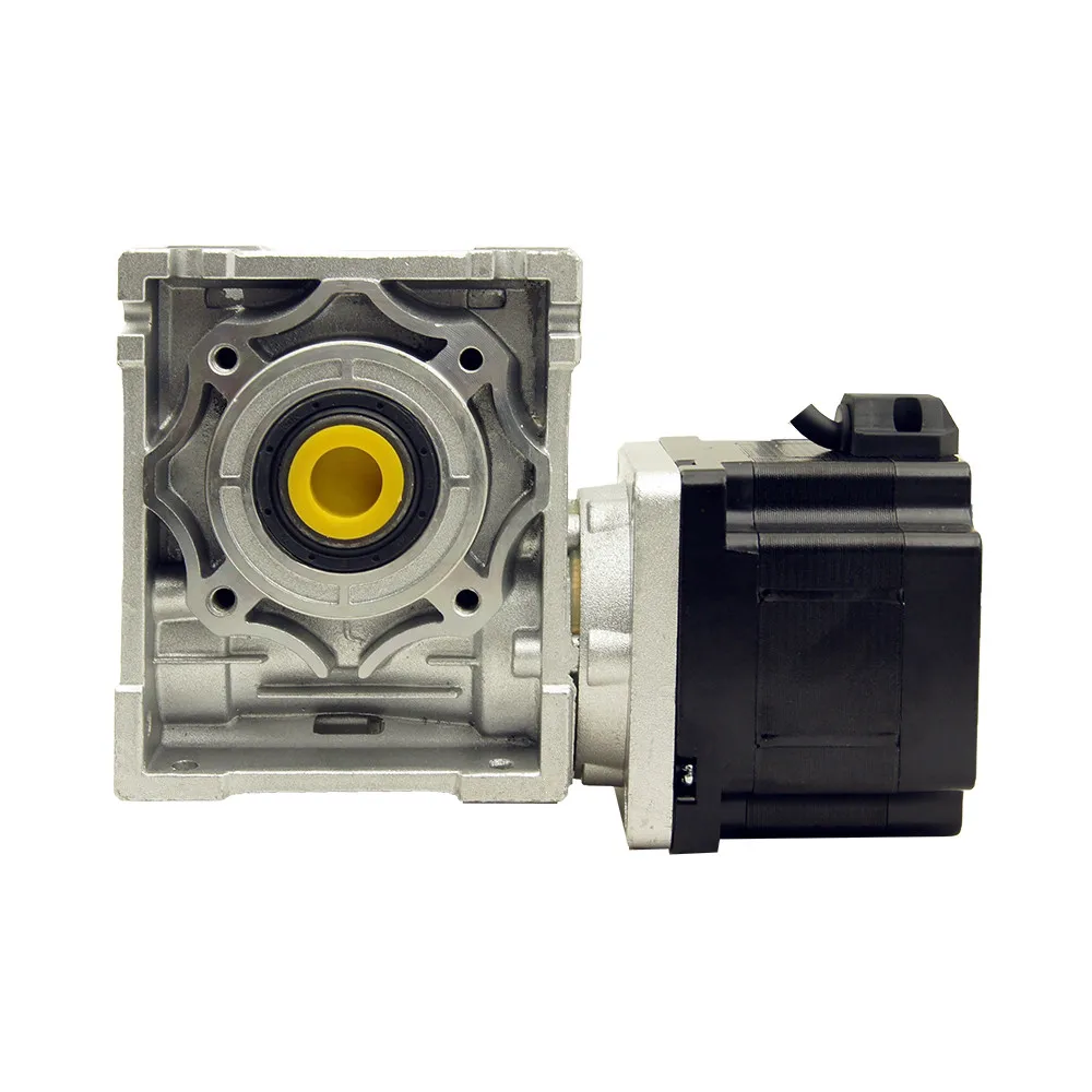 

Nema34 stepper motor 3.3N.m(472oz-in) with worm gearbox ratio 5:1/10:1/15:1/20:1/25:1/80:1/100:1 reducer and output shaft 4.2A