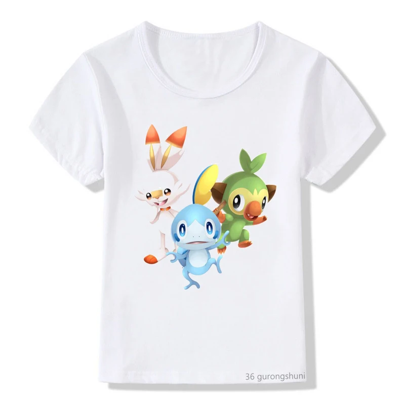 

Kids T Shirt Funny Bird Animal Print with Stick Boy T-shirt Summer Cute Kids Tops Fashion Boy Girl White Short Sleeve Shirt