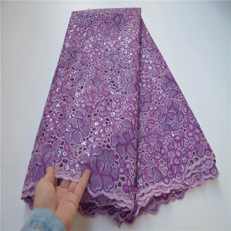 African Organza Lace Fabric for Dress, Nigerian French Sequins, High Quality, New Arrival, 2024, OP876